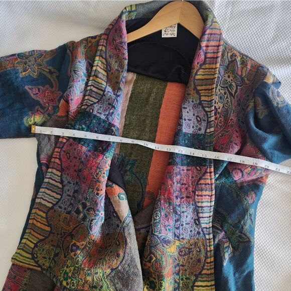 Parsley and Sage multicolor bohemian cardigan side pockets - Picture 5 of 9